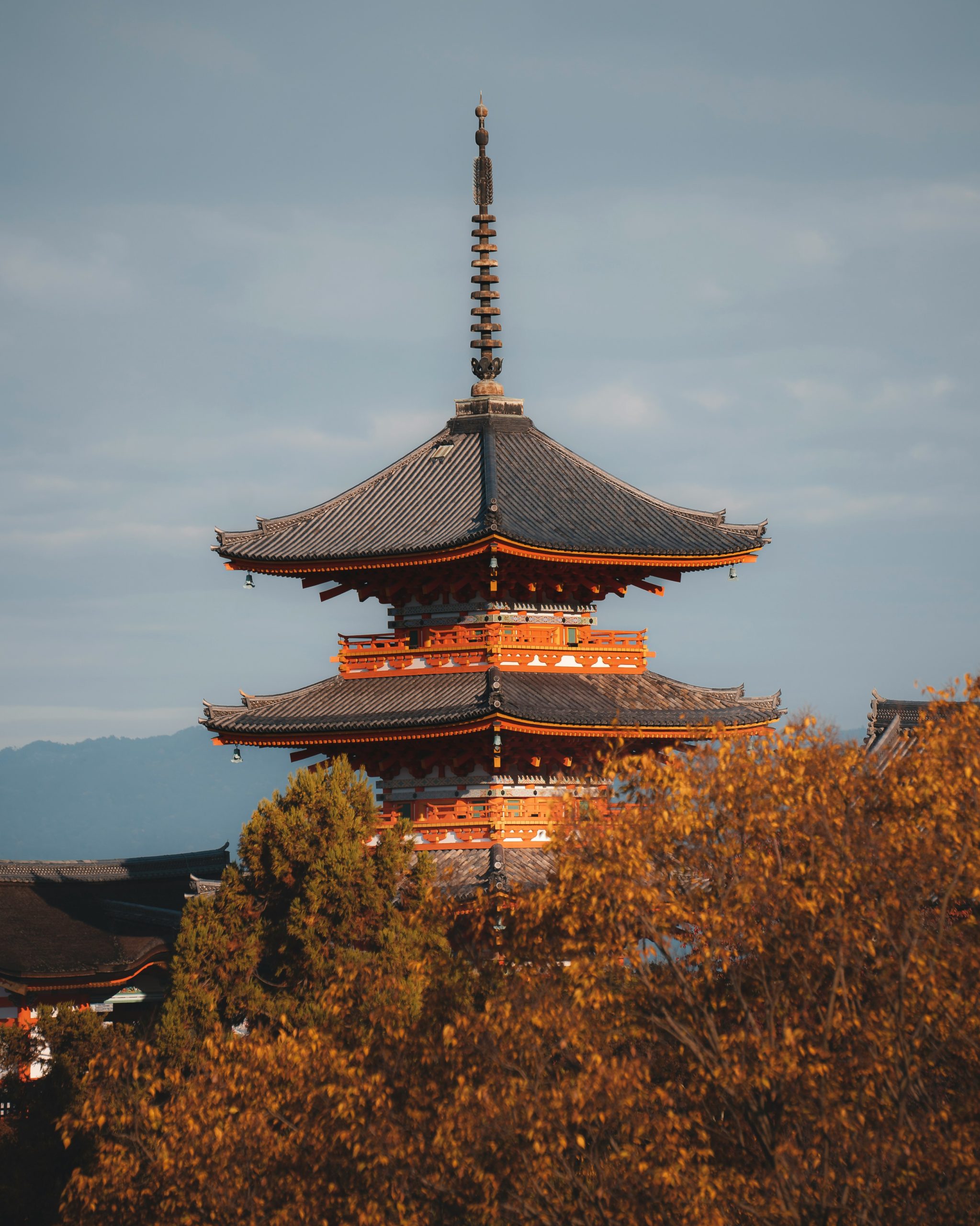 Kiyomizu-dera Temple UNESCO World Heritage Site in Kyoto with traditional wooden architecture and panoramic city views ideal for kimono photography