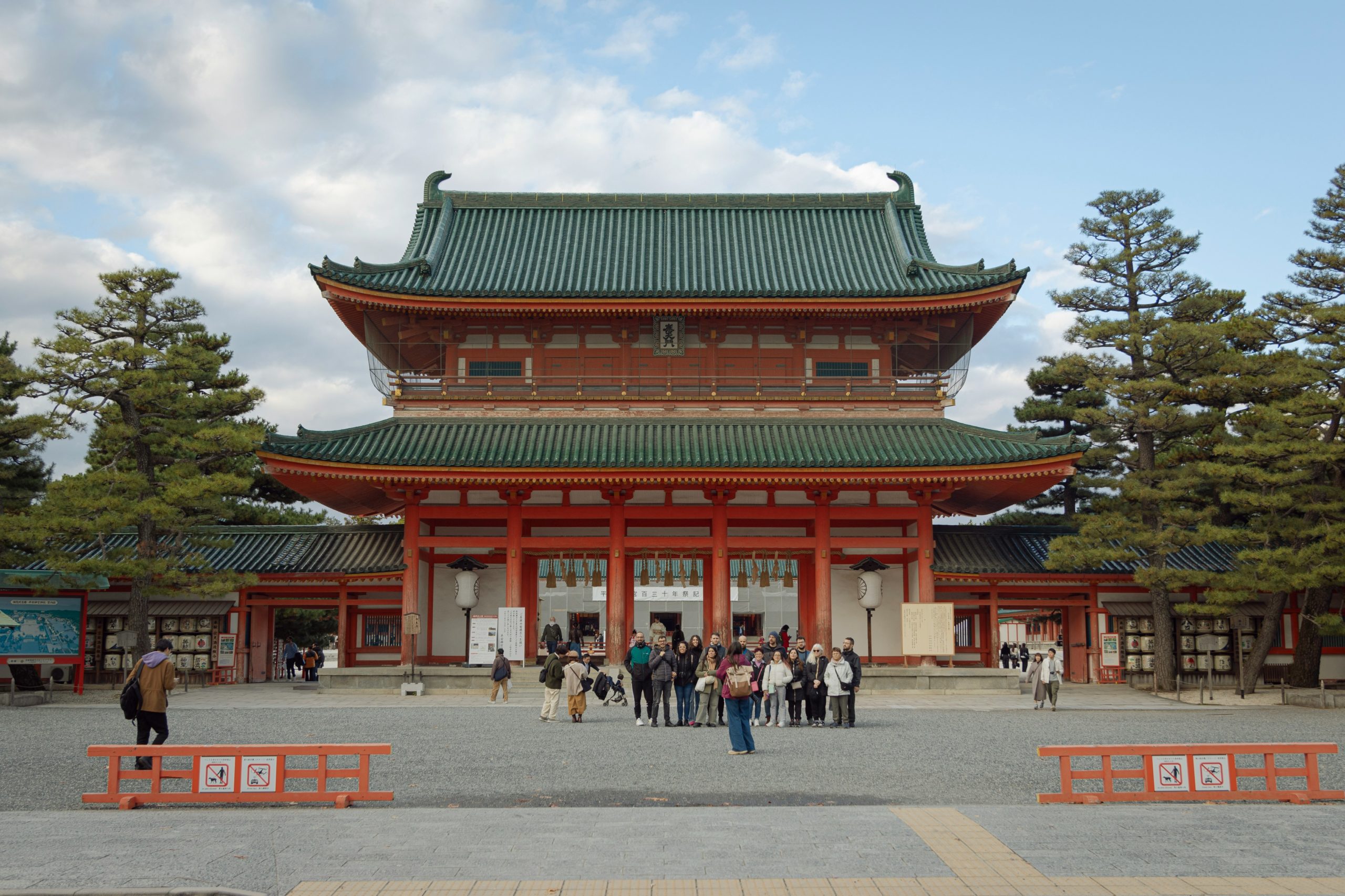 Historic Yasaka Shrine in Gion district Kyoto showing traditional Japanese architecture and cultural heritage, ideal setting for Coming of Age Day kimono ceremonies