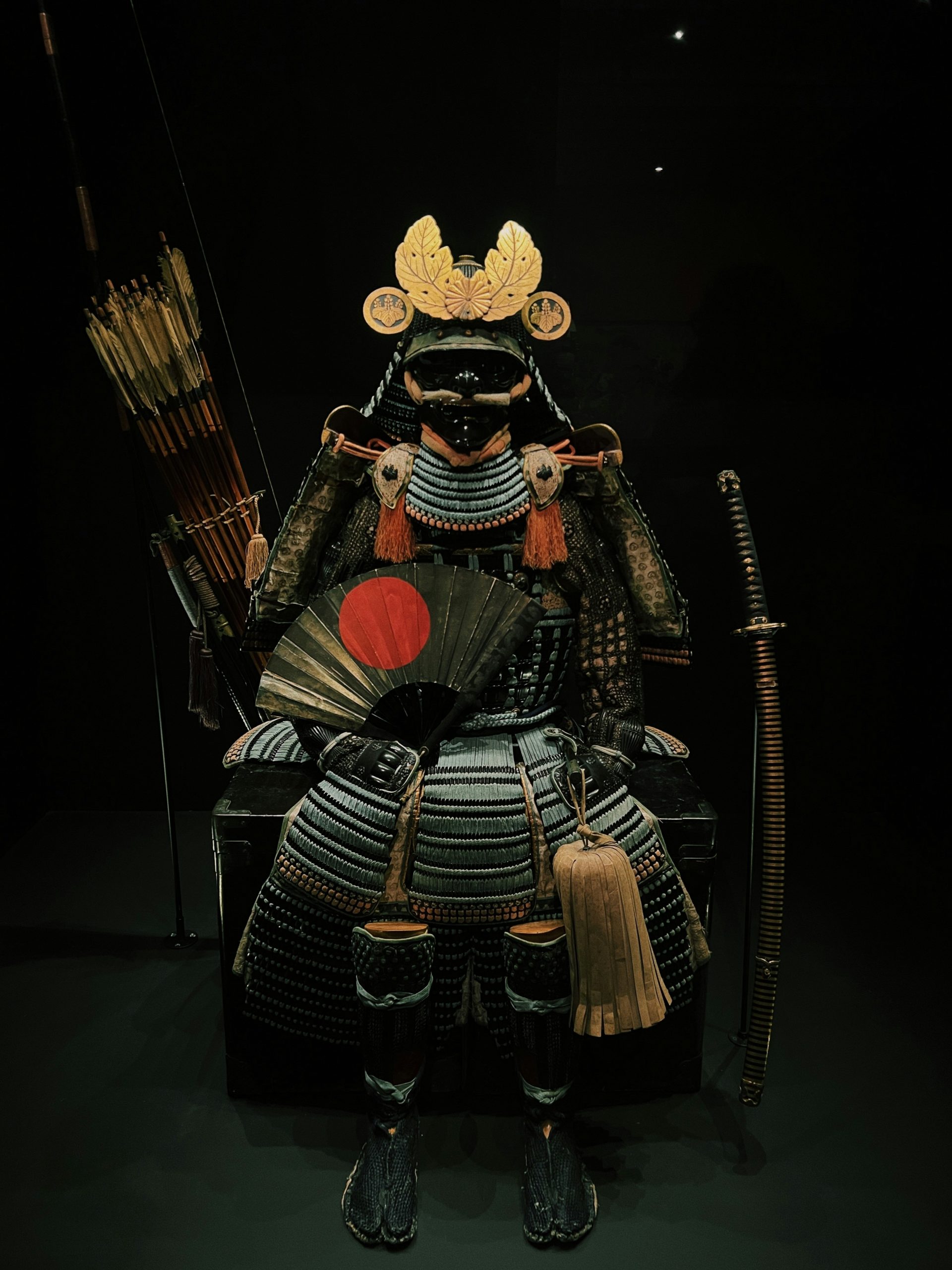 Collection of traditional Japanese family crests kamon samurai clan symbols displayed on fabric showing intricate designs and clan allegiances